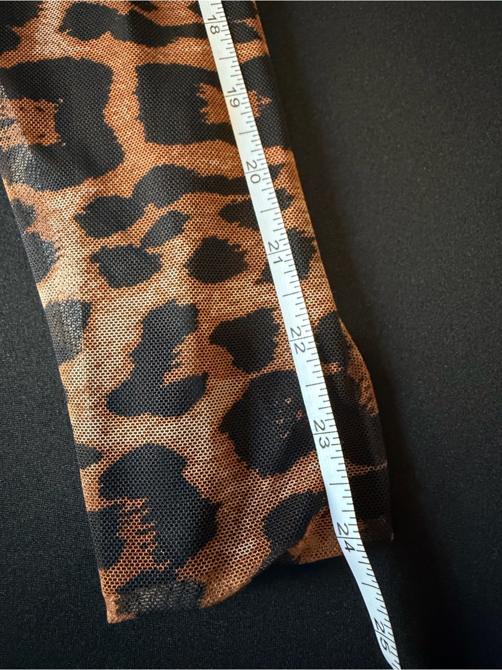 Brashali Leopard-Print Long Sleeve Bodysuit - Brown, Black - Picture 6 of 6